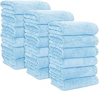 Vista 10 de MOONQUEEN paquete de 6 toallas de mano de alta calidad, de secado rápido, toallas de microfibra de terciopelo coral muy absorbentes, para hotel