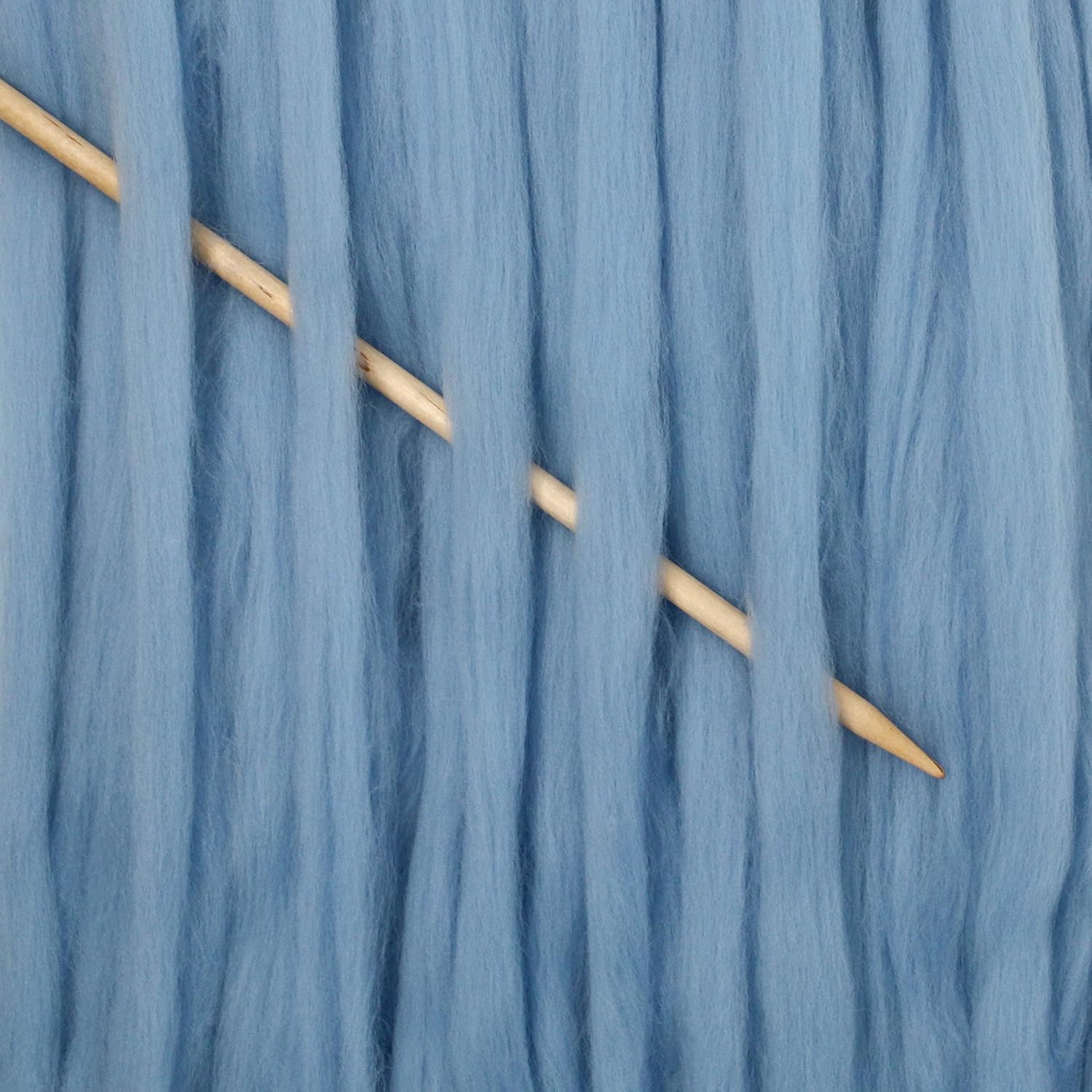 Living Dreams Air Merino Super Bulky Chunky Wool Yarn. Thick Pencil Roving Yarn for Needle Knitting and Crochet. Made in USA, Bluebird