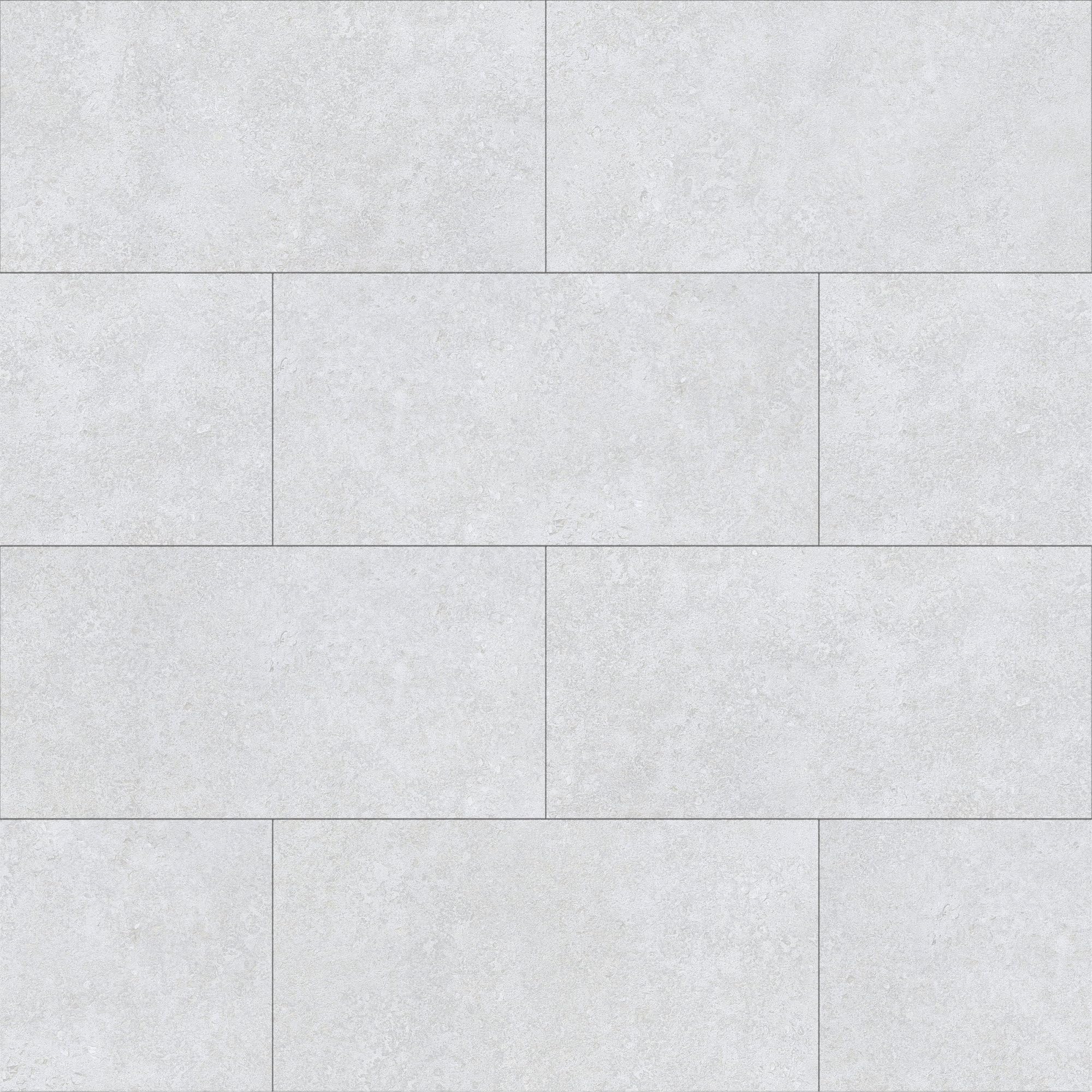 GoodHome Dalle PVC Clipsable Capella Pierre Blanche 30,5 x 61 cm Pack 10