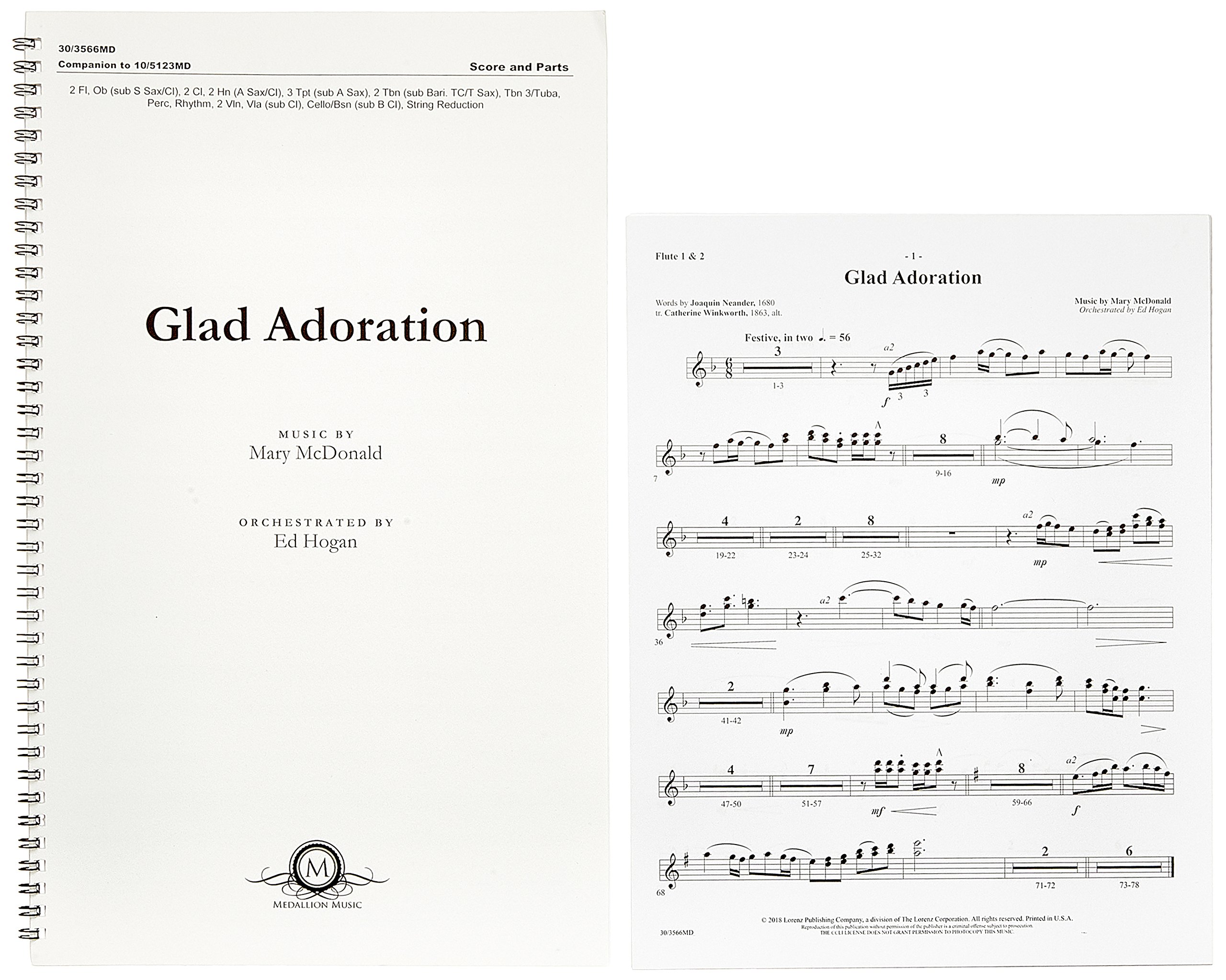 A Thousand Tongues to Sing Your Praise - Orchestral Score and Parts