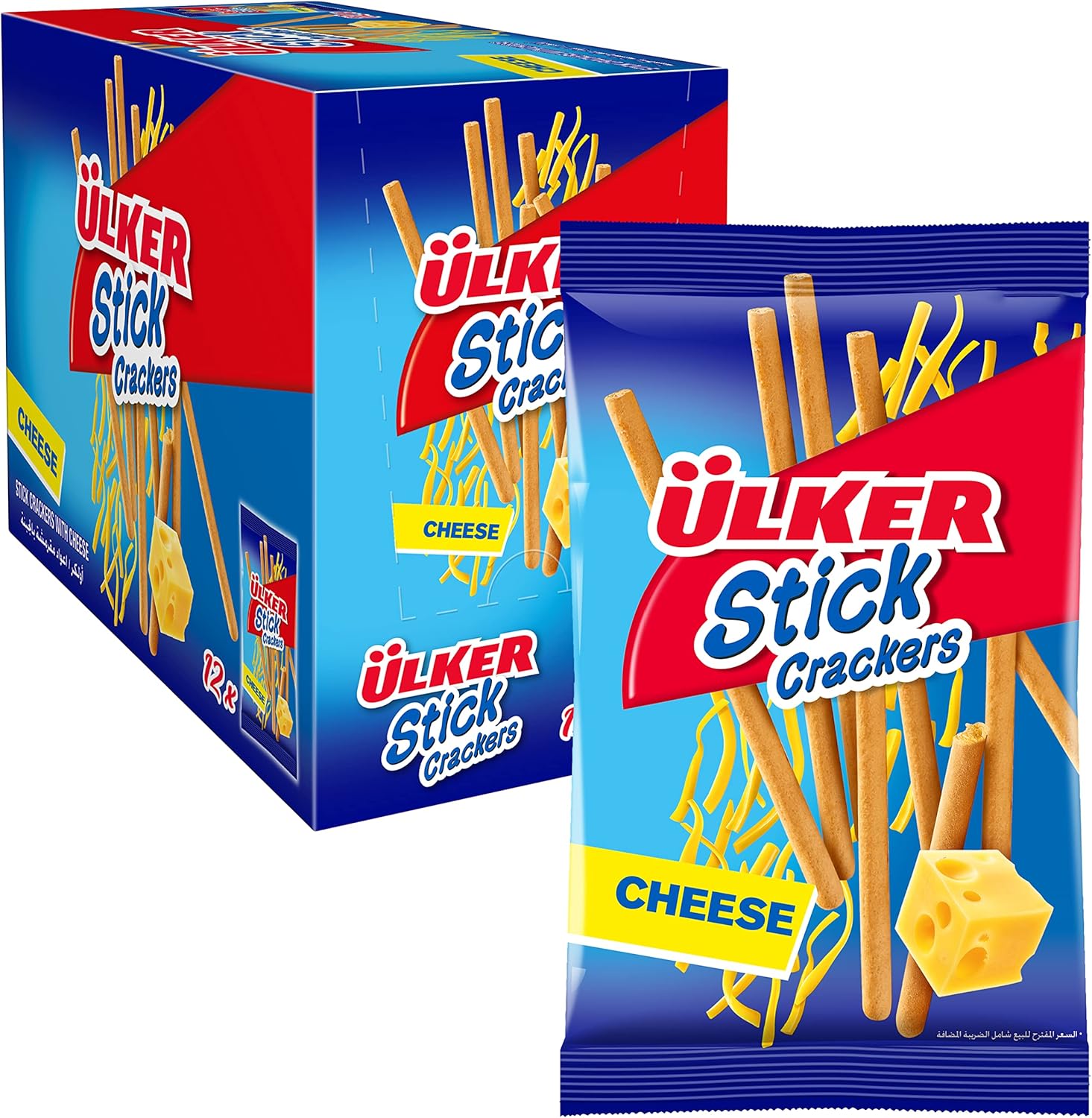 Ulker Crackers Stick Cheese 12 Pack, 12 X 30 G, Blue Buy Online at
