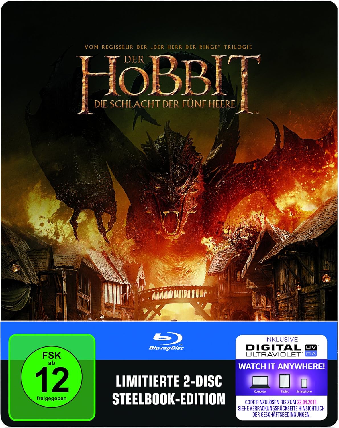 Dvd Der Hobbit Die Schlacht Der Fünf Heere Der Hobbit: Die Schlacht der fünf Heere (Steelbook) (exklusiv bei