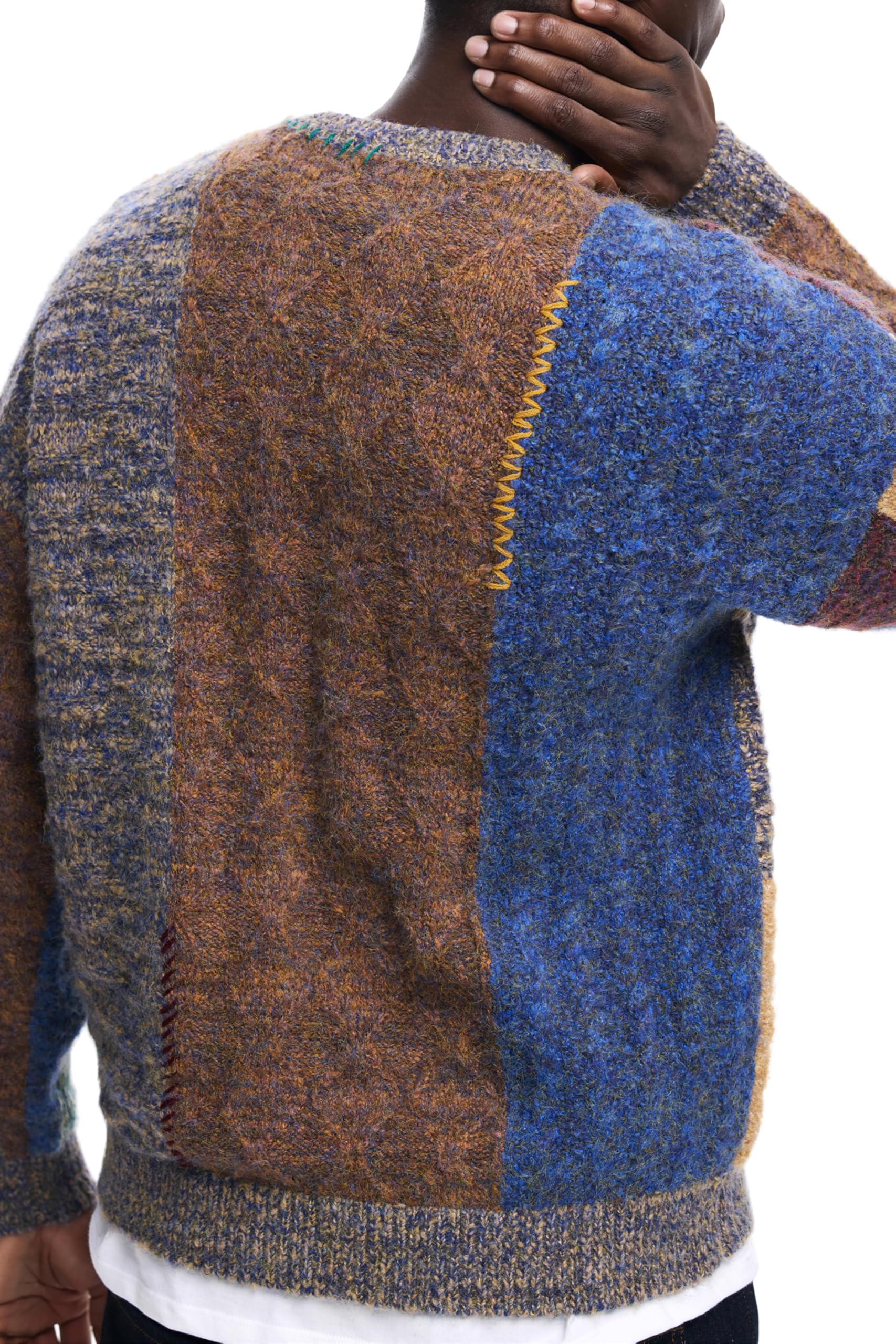 Desigual JERS_Luton Sweatshirt Uomo (Pacco da 1)
