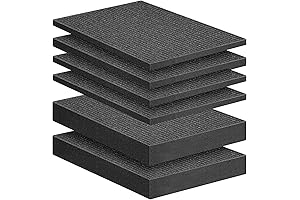DECOHS Customizable Foam Insert Kit, 6 Pick and Pluck Foam Sheets