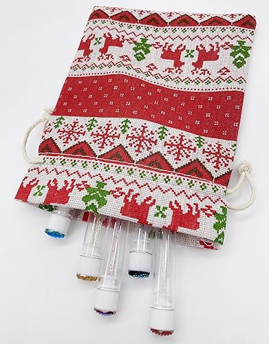 Miniatura 8 de Jexila 24 bolsas de regalo de arpillera de Navidad con cordón de 4 x 6 pulgadas, reutilizables, de línea de algodón de cáñamo, bolsas de dulces para