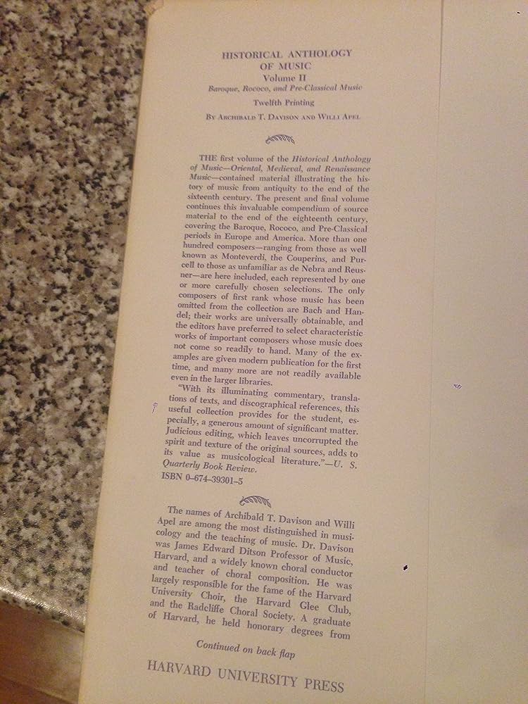 Amazon.com: Historical Anthology of Music, Volume II