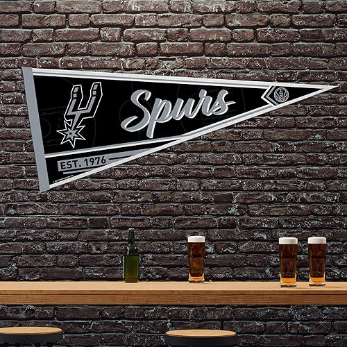 Miniatura 2 de Rico Industries NBA Basketball 12" x 30" Felt Wall Décor Pennant - Great for HomeBed RoomMan Cave Décor