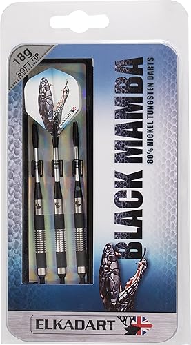 Miniatura 4 de Elkadart Mamba - Dardos de punta blanda (80% tungsteno, con estuche de almacenamiento)