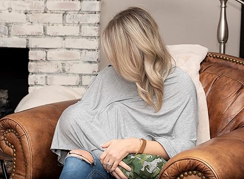 Miniatura 3 de Funda de lactancia para lactancia materna - Multiuso - Manta de lactancia - Estilo poncho con botones - Toldo elástico para asiento de automóvil