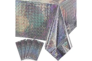4 Pack Iridescent Tablecloths for Parties