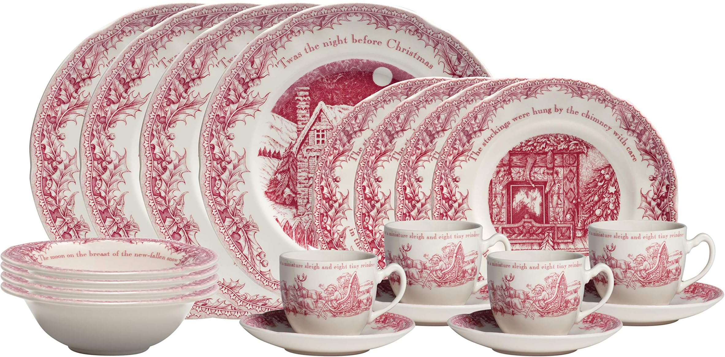 TWAS The Night 20 Piece Dinnerware Set, 40034956