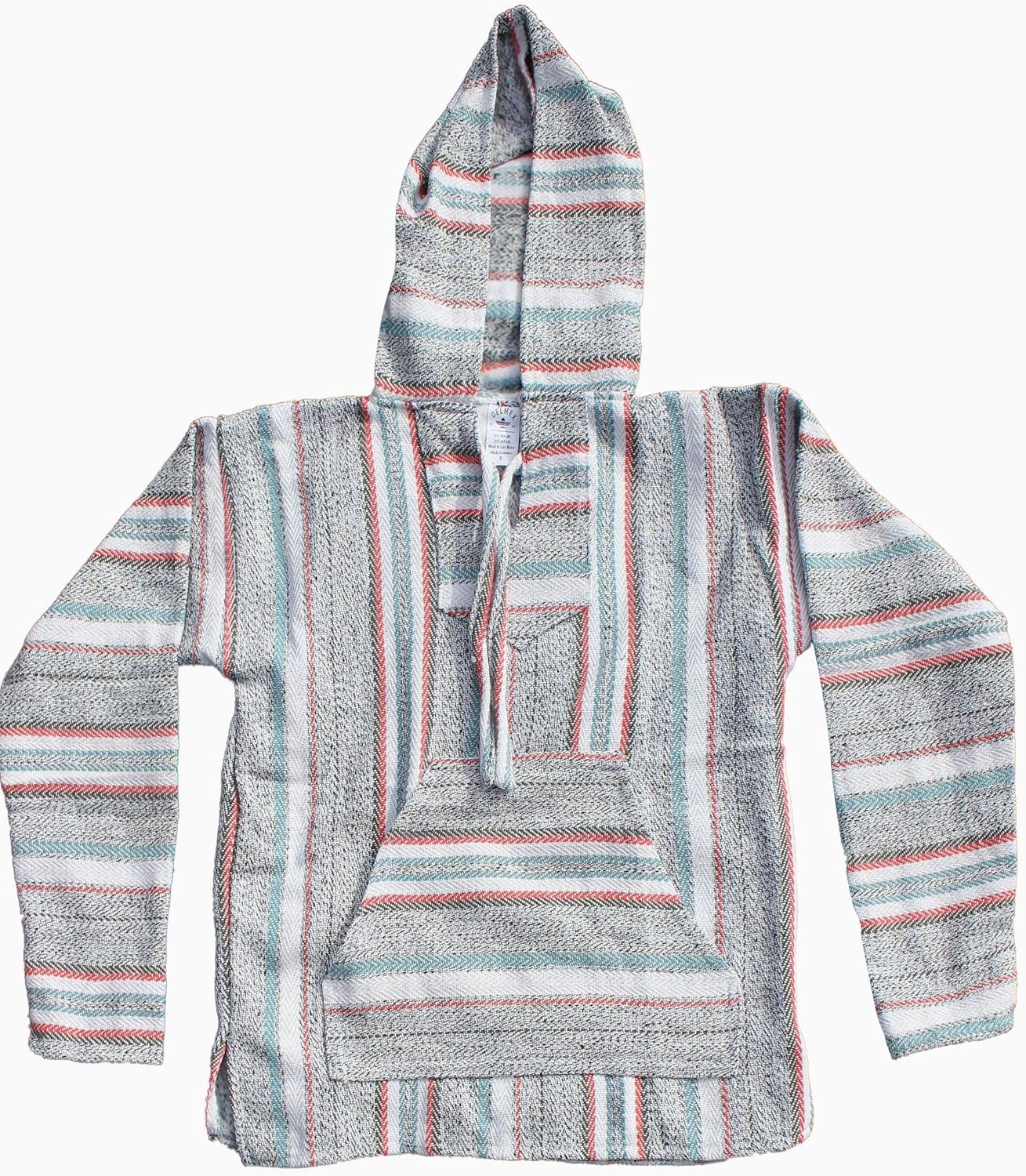 Del Mex Mexican Baja Hoodie Sweatshirt Pullover Jerga Surf Poncho Drug Rug - Image 3