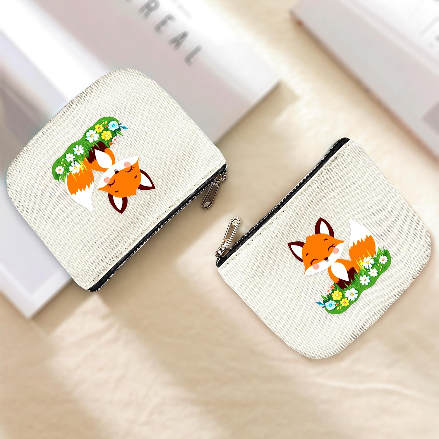 Fox Coin Purse Pouch Bag Holder for Teens Girls Women Kids, Animal Lovers Gifts Stuff Decor, Small Mini Purse Coin Card Key Headset Lipstick! - Image 5