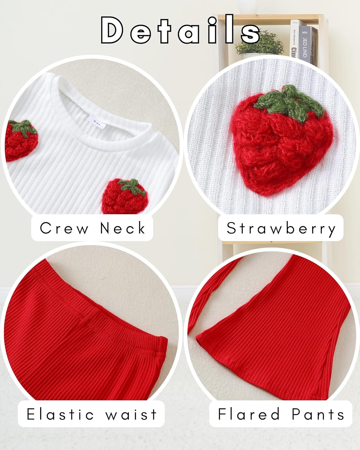 Toddler Girl Clothes Kids Outfits Long Sleeve Ribbed Sweatshirt Bell Bottom Pants Set Fall Winter Clothing for Girls - Image 6