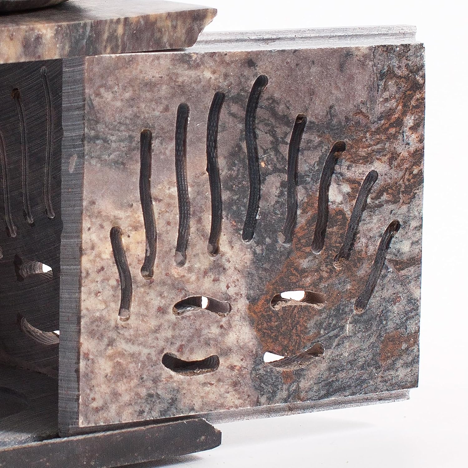 Mystic Moments | Rising Sun Soapstone Oil Burner with Sliding Door