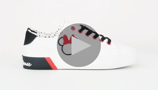 Amazon.com | Minnie Mouse Womens Sneakers Low Court Lace Up