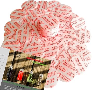 Torque Activated Pressure Sensitive Seals Cap Liners - 22 mm 0.87" -100 PCS -Made in USA- for Glass & Plastic Bottles & Containers - No Induction Sealer Needed