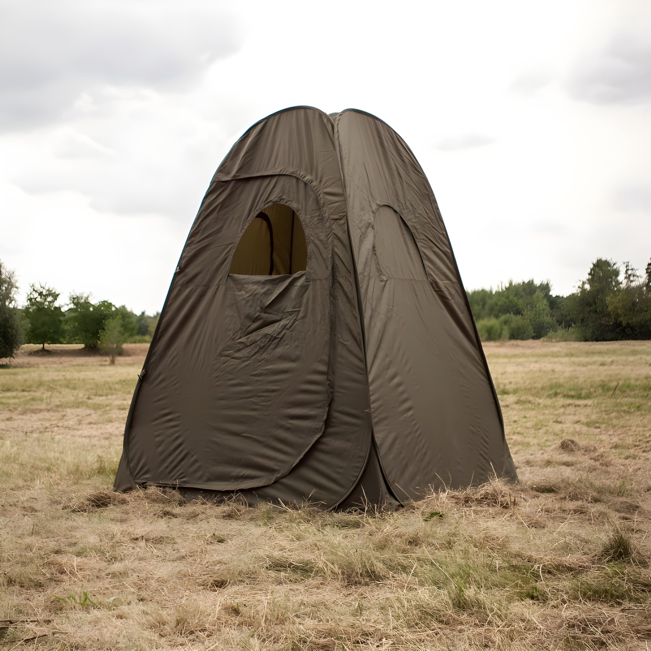 Lucx Pop-Up Angelzelt & Jagdzelt - Sekundenzelt für 1-2 Personen, wasserdicht (5.000 mm), 200x150x150 cm, inkl. Tragetasche & Heringen