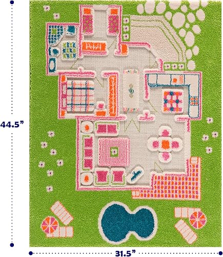 Miniatura 2 de IVI - Alfombra de juego 3D Montessori para usar como casa de muñecas, no tóxica, resistente a las manchas, juguetes educativos de actividades para