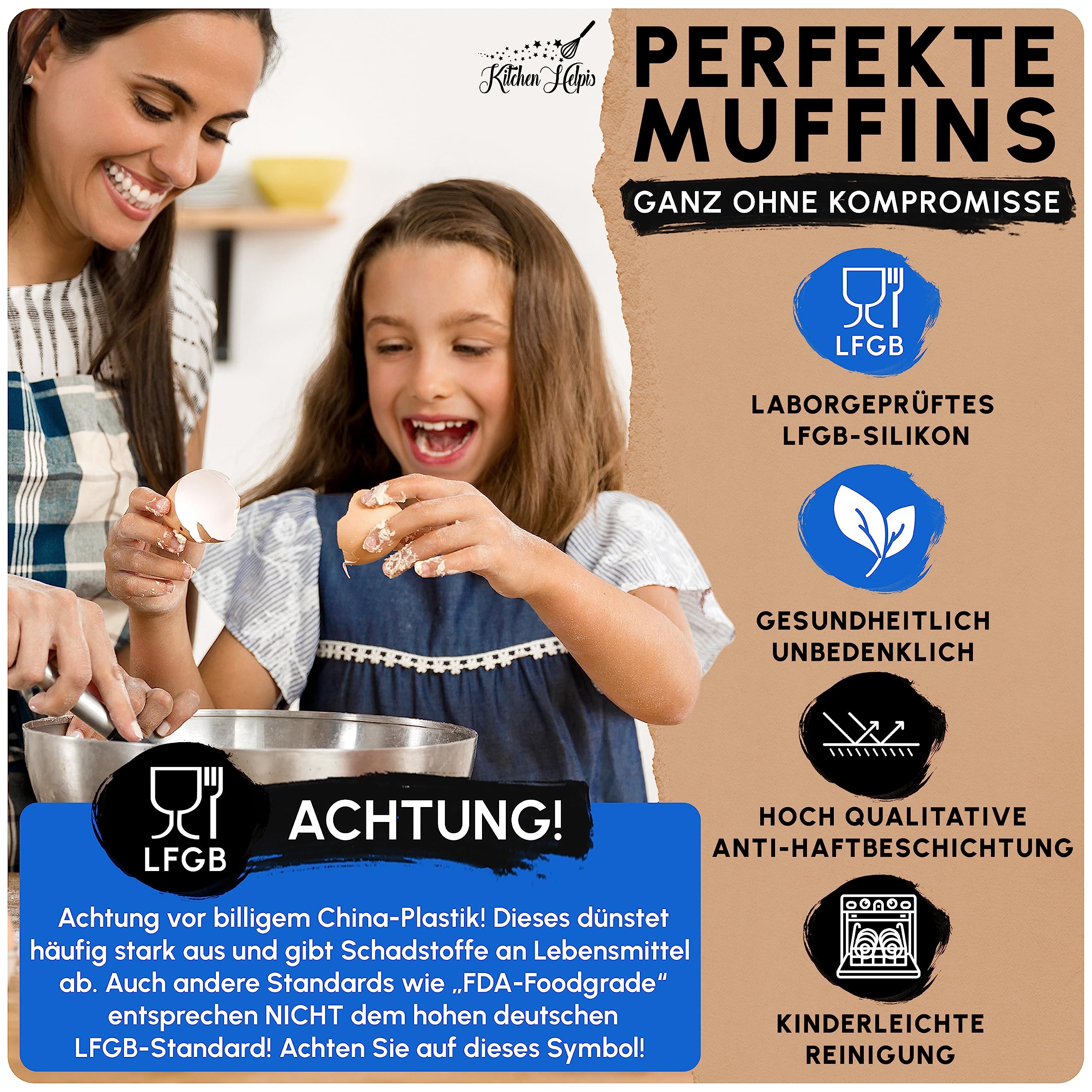 Hitzebeständige Muffinform – Muffinform | 25,1 X 15,5 Cm