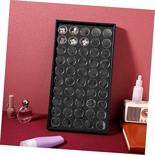 Miniatura 8 de 50grids - Cajas de almacenamiento de gemas para uñas, organizador de joyas para diamantes de imitación, lentejuelas, accesorios, caja de exhibición