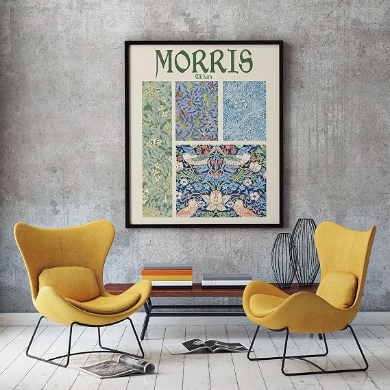Wallbuddy William Morris Poster of Design Patterns (8.3 x 11.7 (A4))