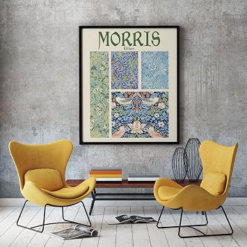 Wallbuddy William Morris Poster of Design Patterns (8.3 x 11.7 (A4))