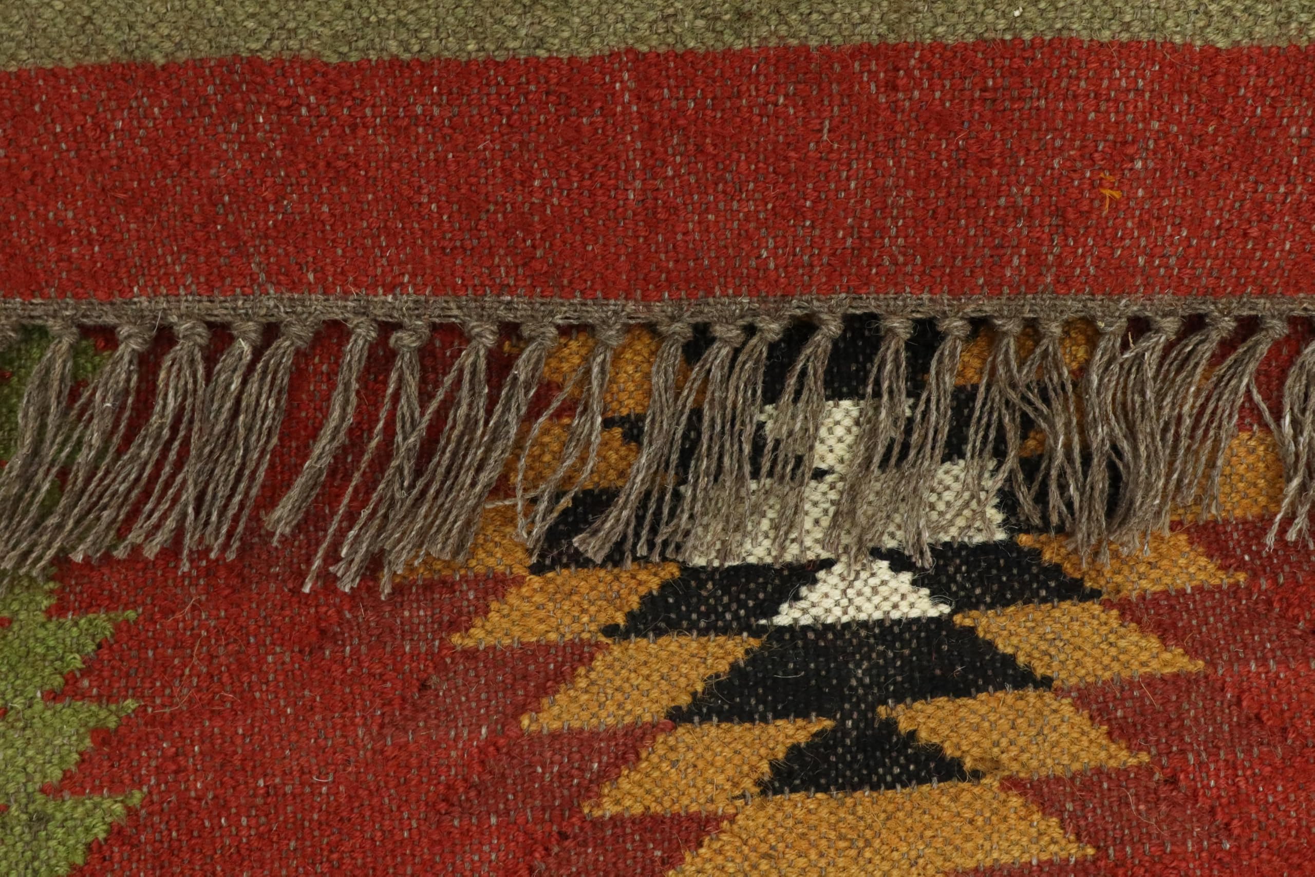 Tapis de couloir réversible 6 x 183 cm en laine et jute tissé à la main – Tapis à tissage plat pour maison et foyer, couloir, escalier