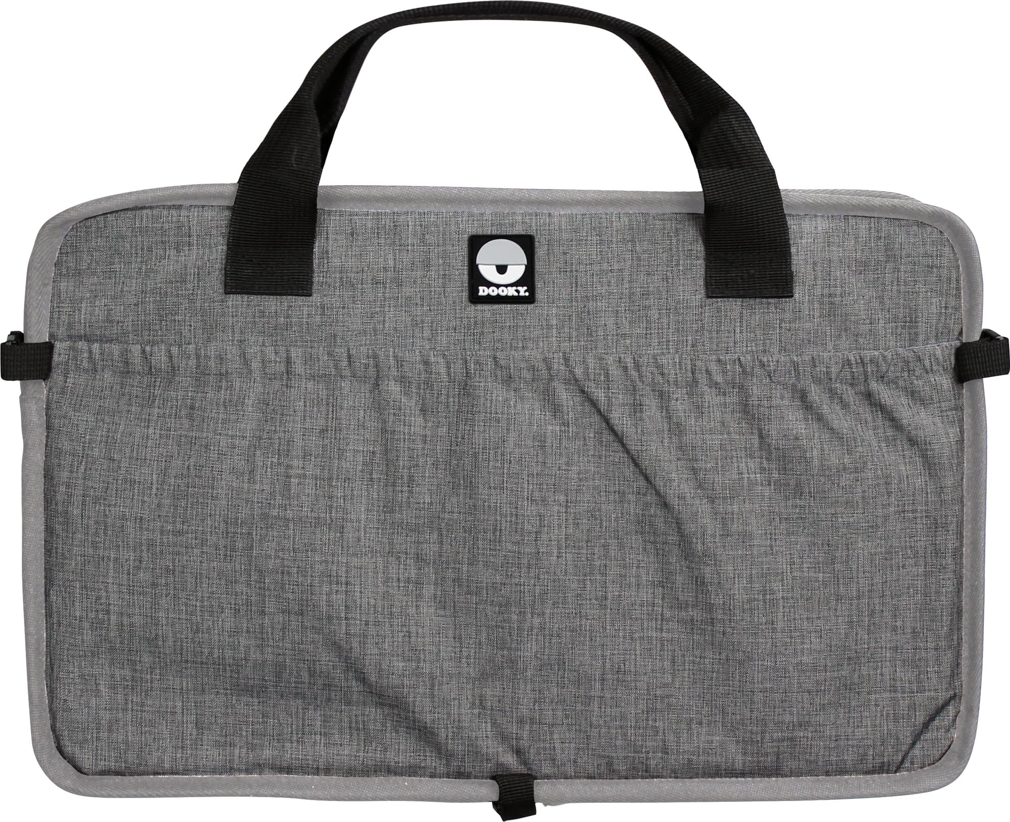 Dooky Original Traveller - lettino pieghevole per bambini - super leggero, tasche esterne, 41 x 74 cm (assemblato) /41 x 26 cm (piegato), 100% poliestere, nero