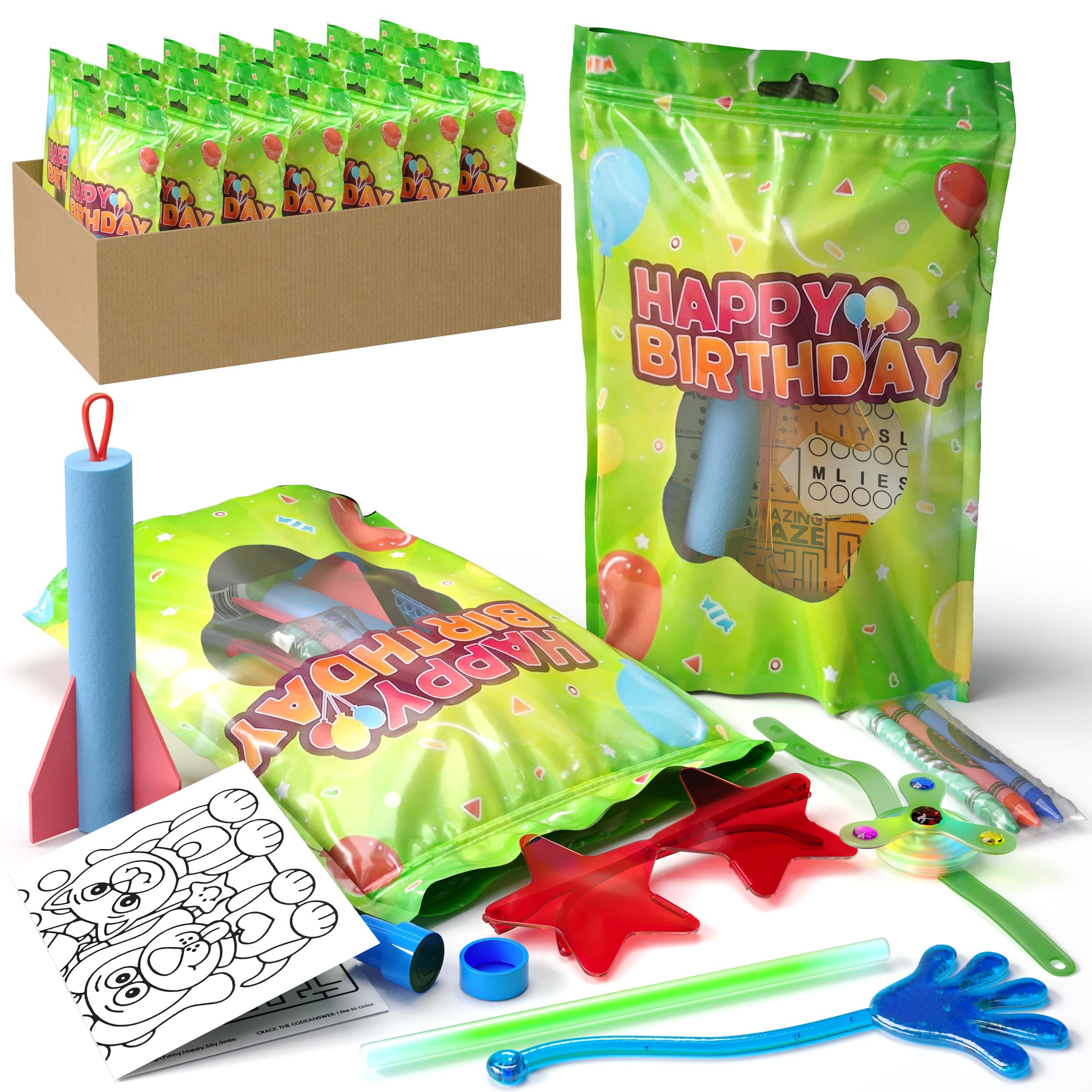Amazon.com: Crown Display Premade Goodie Bags for Kids Birthday