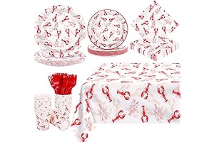 122 Pieces Crawfish Party Supplies Tableware Set
