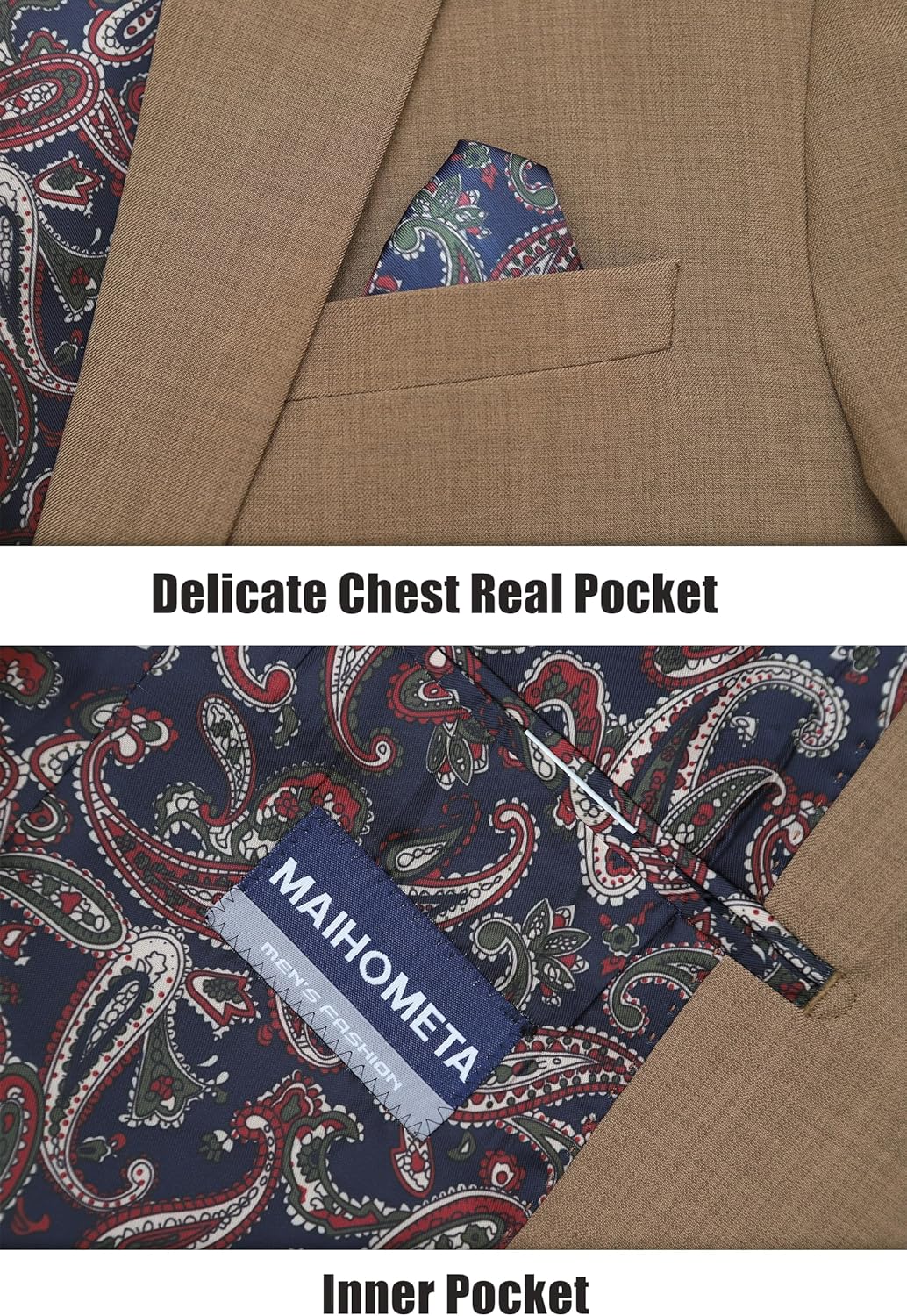 Men's Blazer Casual Sport Coats, Regular Fit Suit Jacket for Men One Button Lightweight Business Mens Blazer Jacket - Image 5