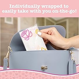 Potty Shields Toilet Seat Covers Disposable (12 Pack, Floral) - XL Waterproof Toilet Cover for Toddlers, Kids & Adults - Portable & Individually Wrapped for Travel, Potty Training & Public Restrooms