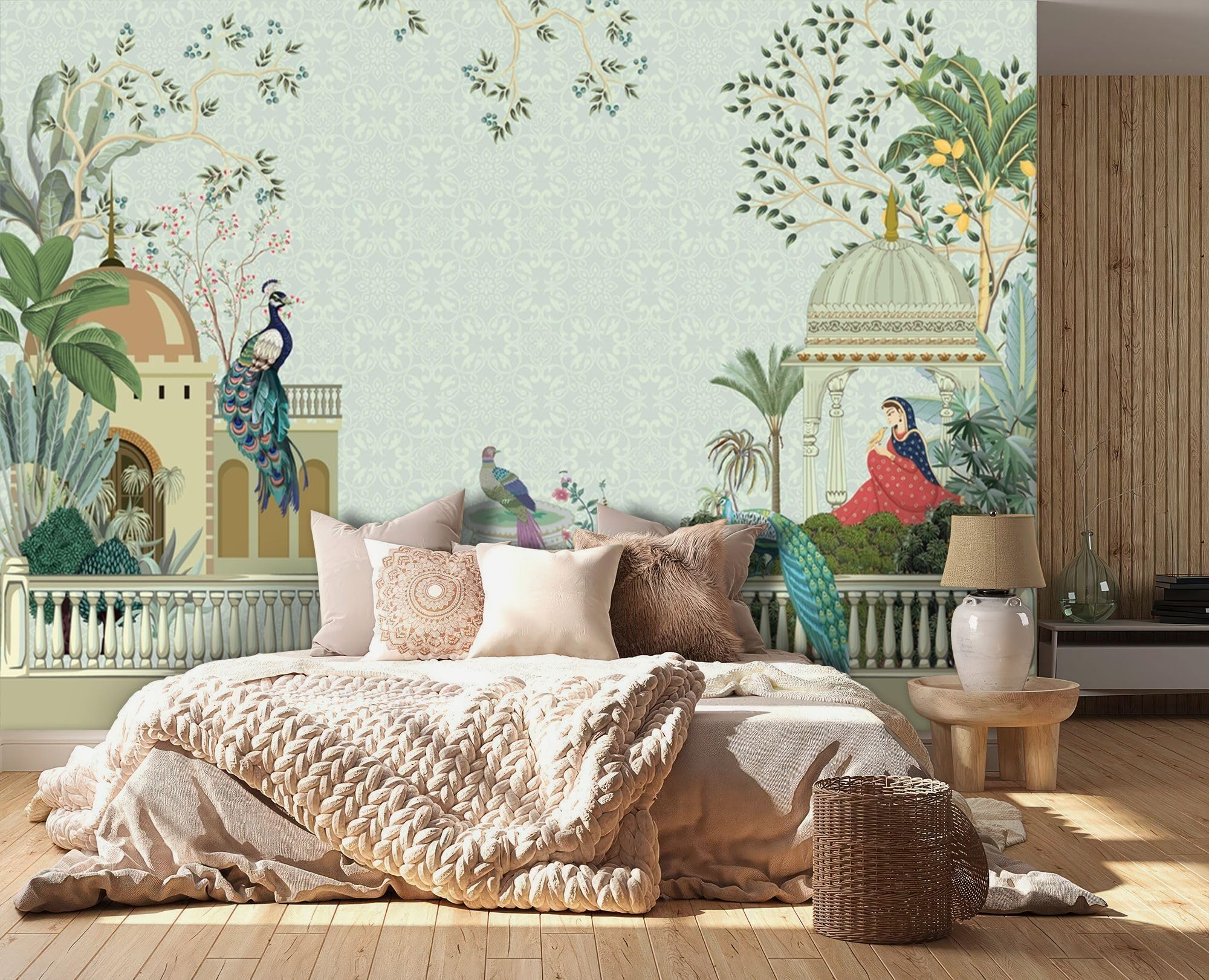 999STORE Royal Rajasthani mughal Garden Ancient Wallpaper ehinic Style Indian Wallpaper Wallpaper for Wall Decor Living Room (Non8X60409) (B0DB1WNVR1) Amazon Price History, Amazon Price Tracker