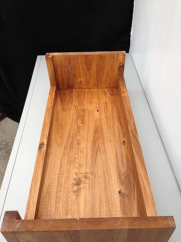 Miniatura 3 de Ideas to Home Elevador de monitor de computadora de madera maciza Albus (21 pulgadas de ancho x 10 pulgadas de profundidad x 5 pulgadas de alto,