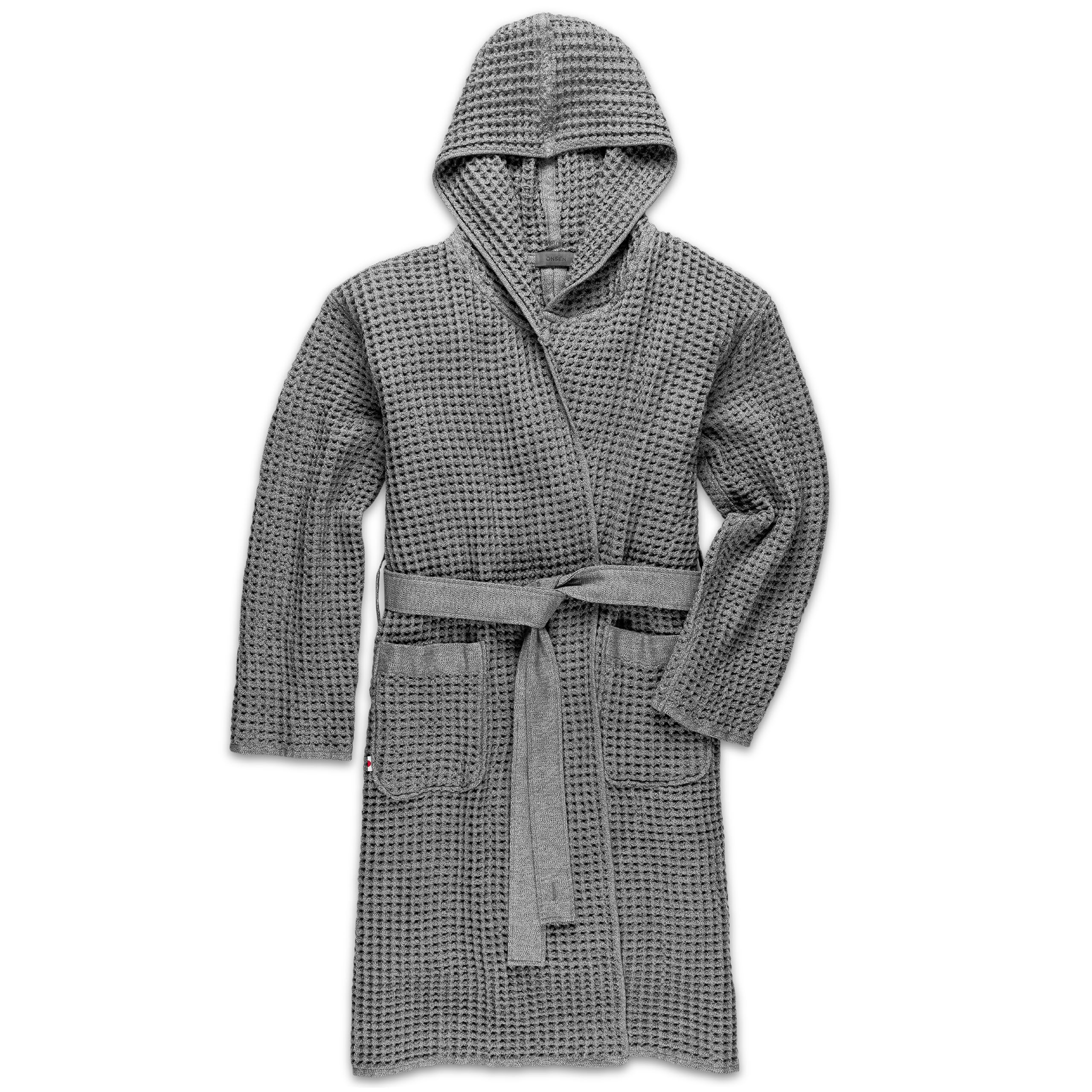 ONSEN Supima Waffle Bath Robe – Luxury Cotton Robe for Women & Men, Lightweight Spa Robe, Quick Dry, Soft & Absorbent