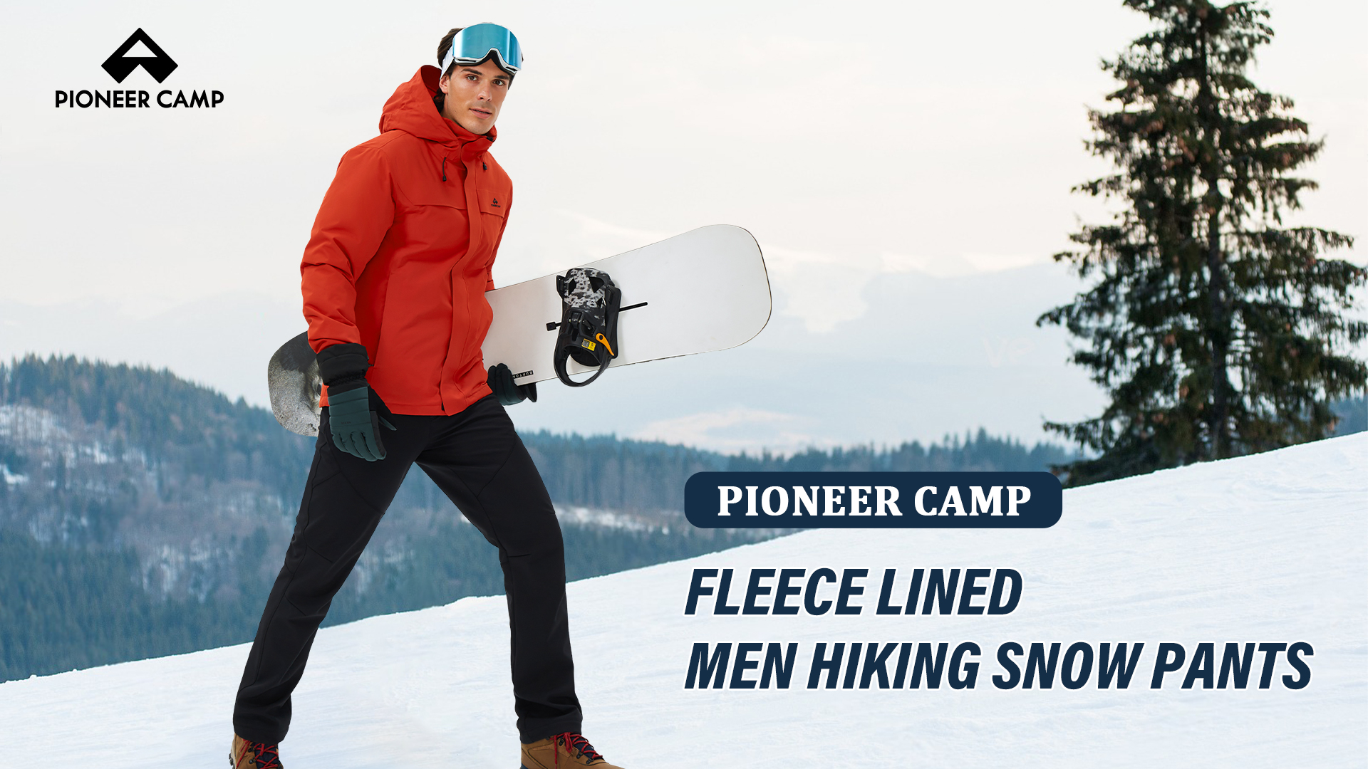 Amazon.com: Pioneer Camp Mens Snow Pants,Ski Fleece Lined