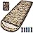 0 Degree Winter Sleeping Bags for Adults Camping -Temp Range (5F - 32F) Portable Waterproof Compression Sack- Cold Weather Sleeping Bags for Big and Tall in Env Hoodie: Hiking Backpacking 4 Season