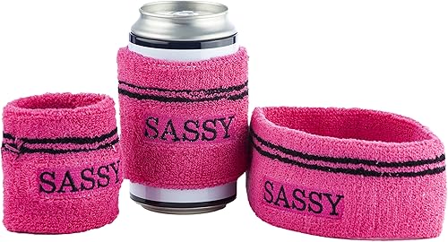 Miniatura 4 de Funny Guy Mugs Conjunto de banda unisex (paquete de 3: 1 diadema y 2 muñequeras)