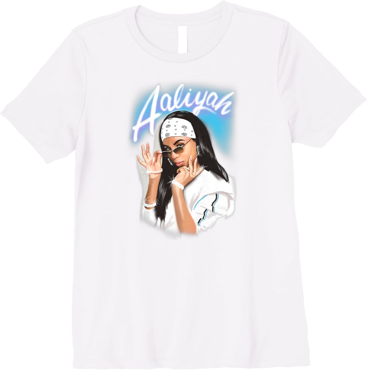 aaliyah airbrush tee