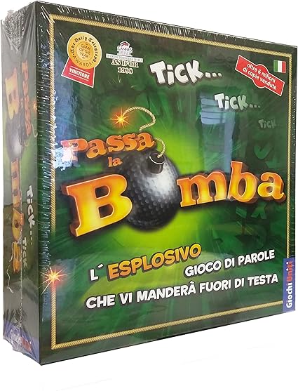 Giochi Uniti - Passa la Bomba, Gioco da Tavolo, 12+ Anni, 2+ Giocatori, Edizione Italiana, GU034/2
