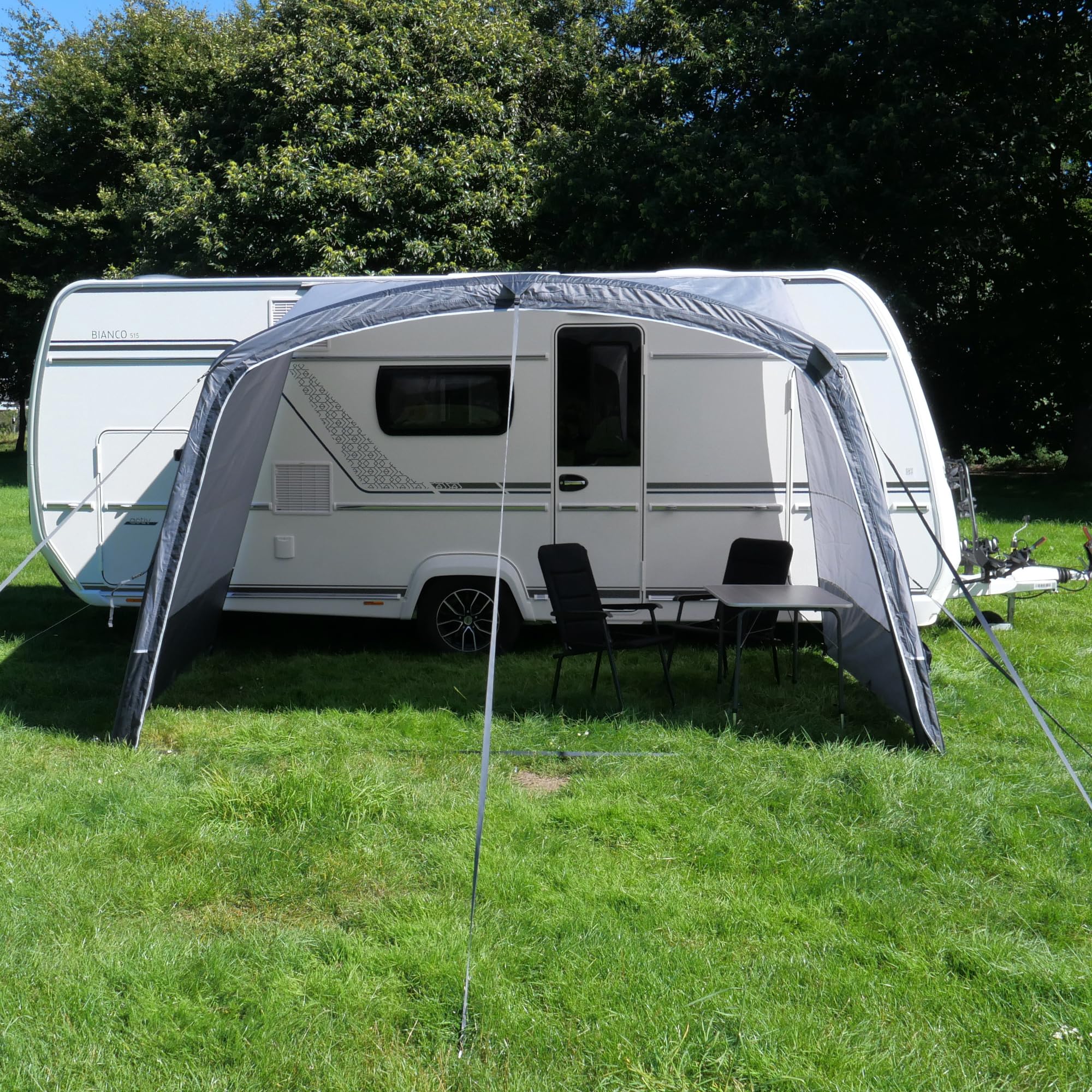 your GEAR Otranto Air - Techo solar inflable de 380x250 cm, columna de agua de 5000 mm, ideal para caravanas y autocaravanas, protección solar