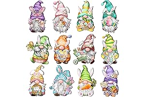 Vibrant Easter Wooden Gnome Decorations for Captivating Spring Tree Adornments