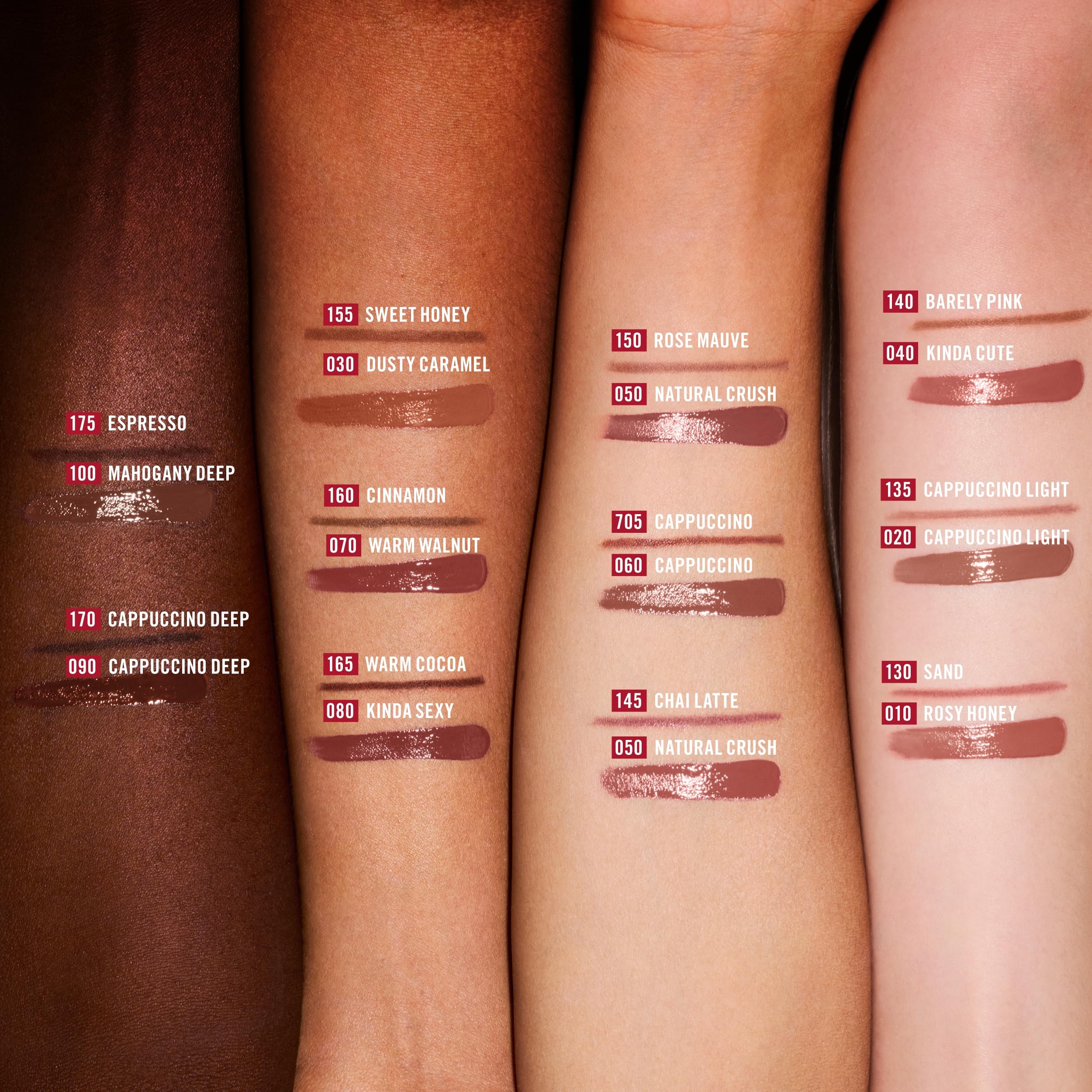 Rimmel London, Lasting Finish Nude Collection Lipstick, Cappuccino Light, długotrwała szminka z masłem aloesowym, natychmiastowe nawilżenie, wegańska formuła, 4g