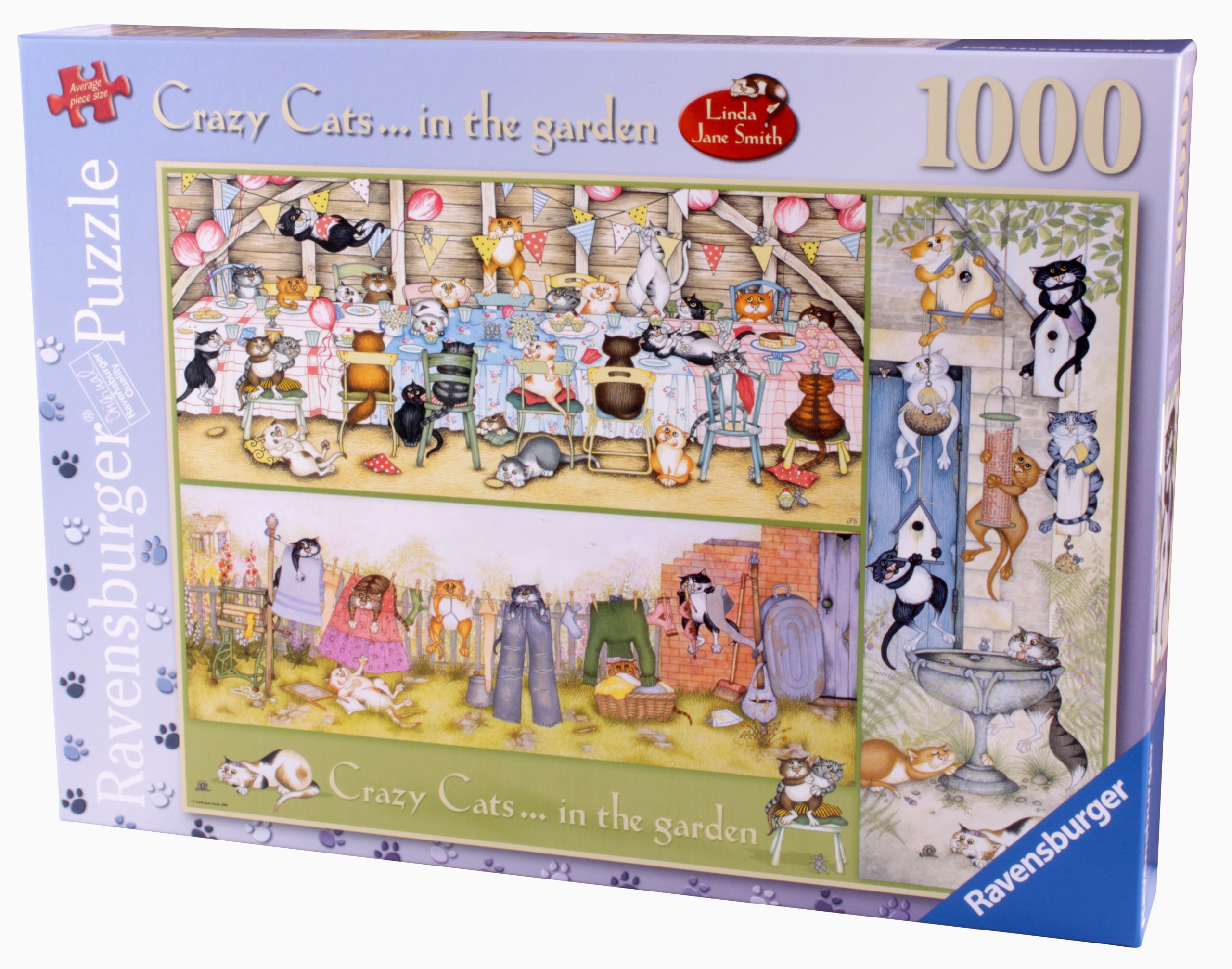 Ravensburger Crazy Cats in the Garden 1000 piece jigsaw puzzle