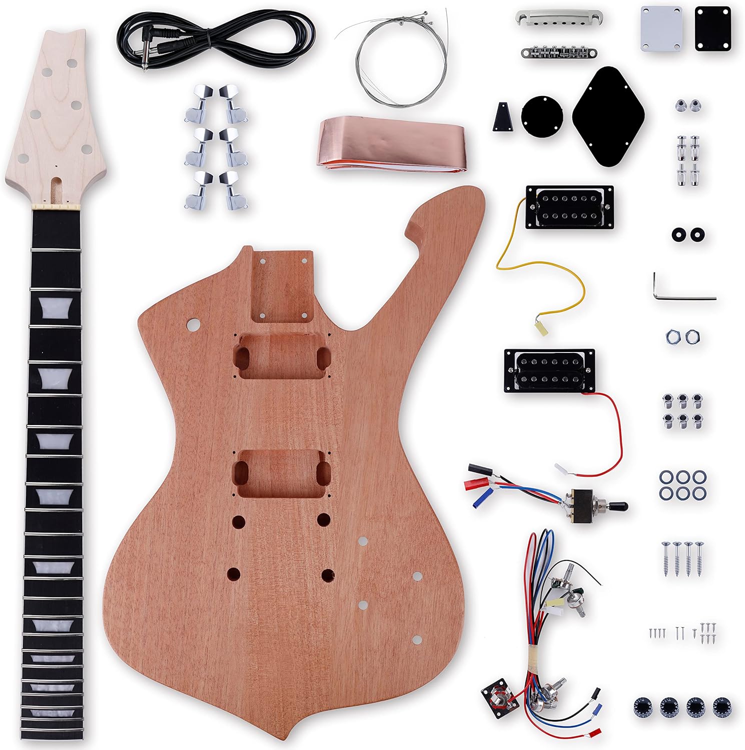Leo Jaymz DIY Electric Guitar Kits with Mahogany Body and