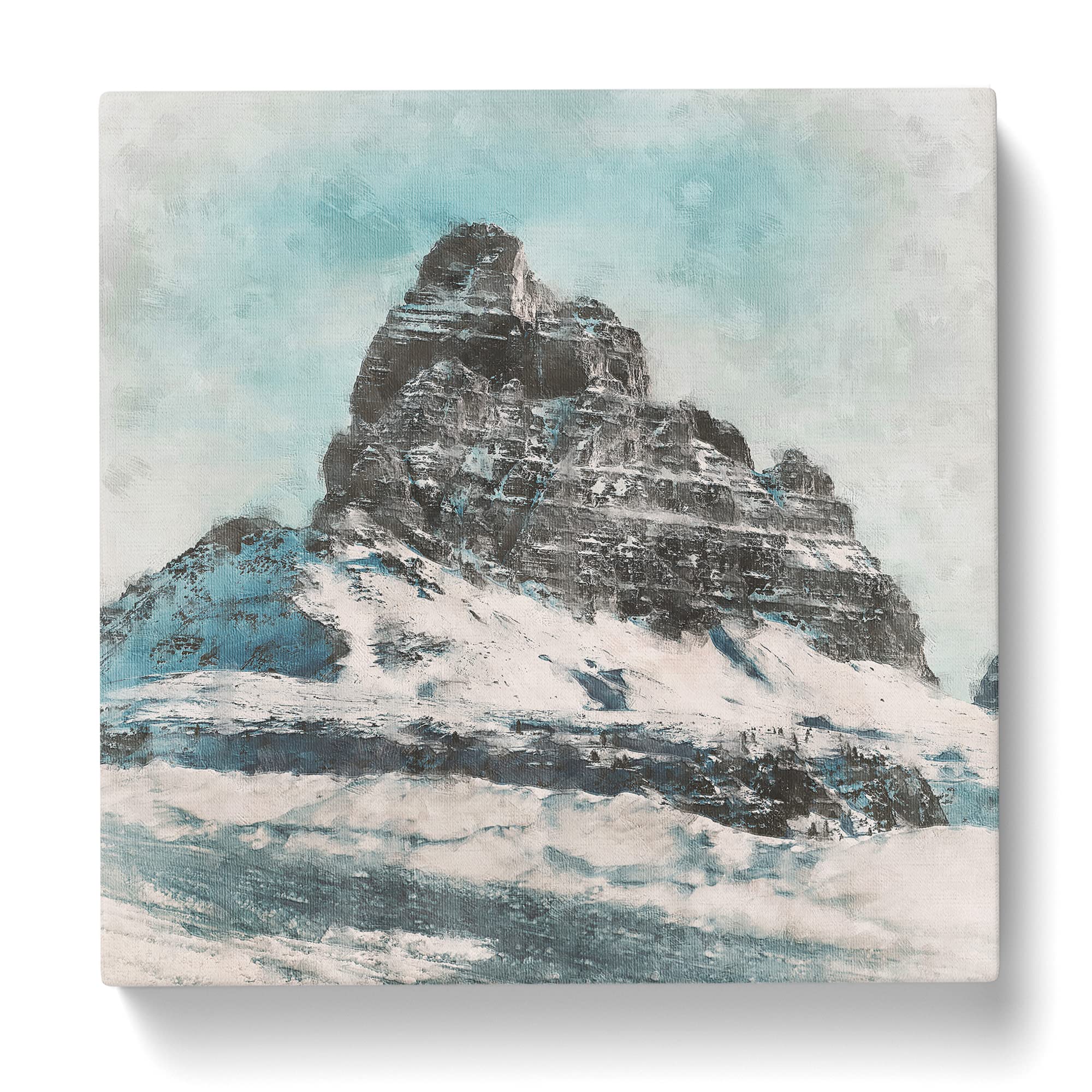 Mountain Summit in Italy Canvas Print, Mixed, 35L x 35W cm - Image 3