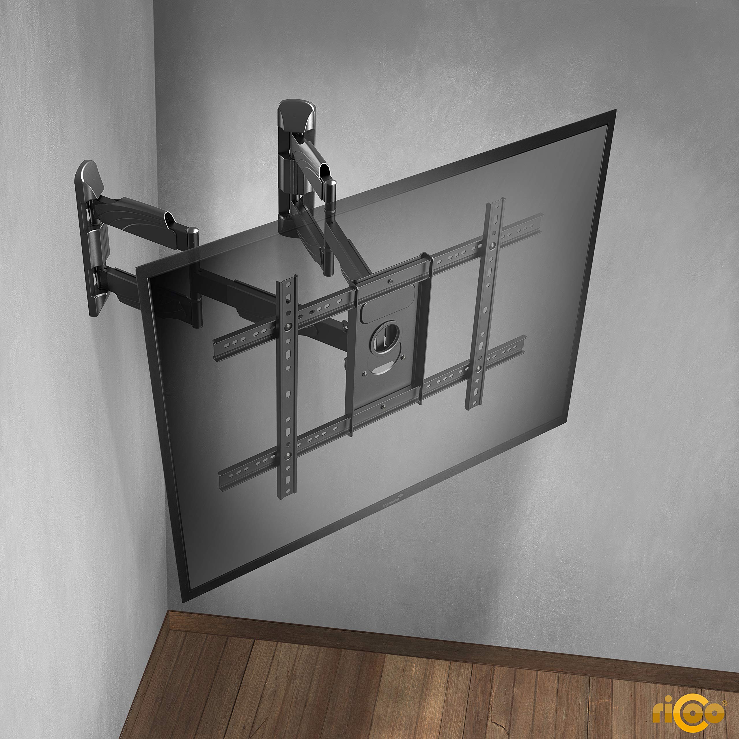 Staffa TV Parete RICOO S9544 Girevole E Inclinabile Per TV 32-65 Pollici (81-165 Cm) - VESA 200x200 A 400x400 - Portata 45kg