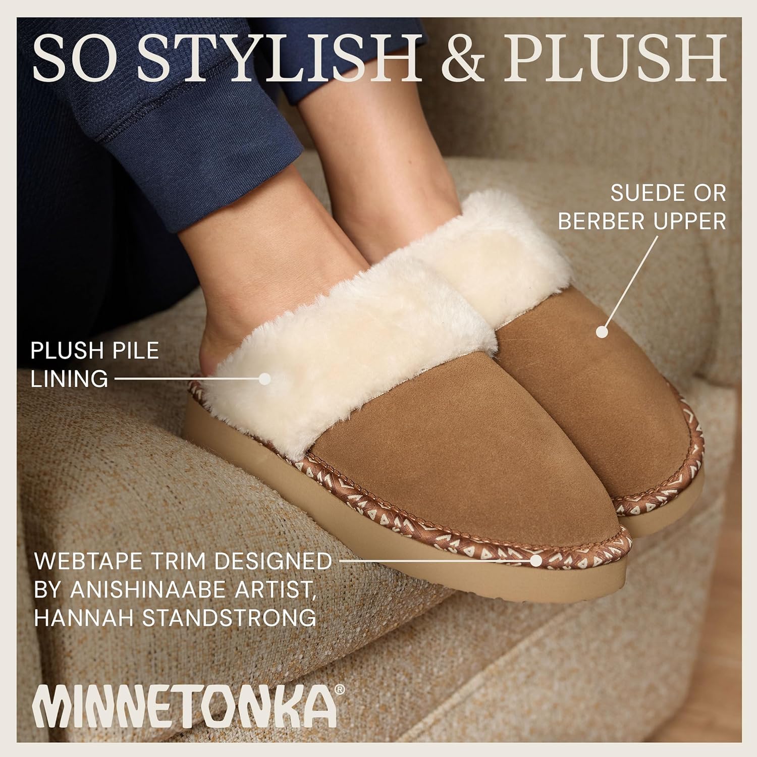 Minnetonka Cerise – Cozy Bedroom Slippers for Women with Hard Sole Design, and Slip On Clog Silhouette - Image 5