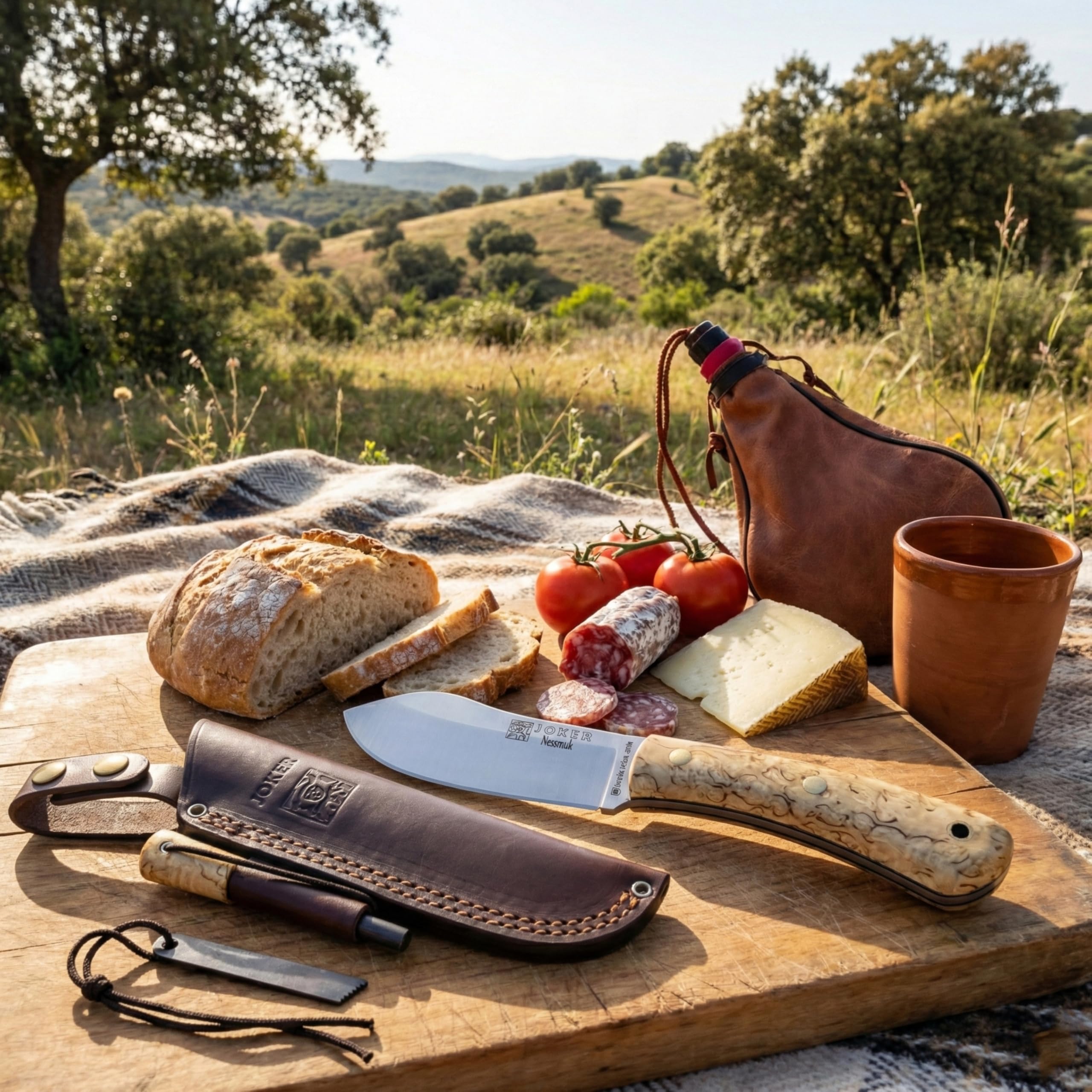 Amazon.com : Joker Nessmuk CL136 Bushcraft Knife, 4.33 in Sandvik